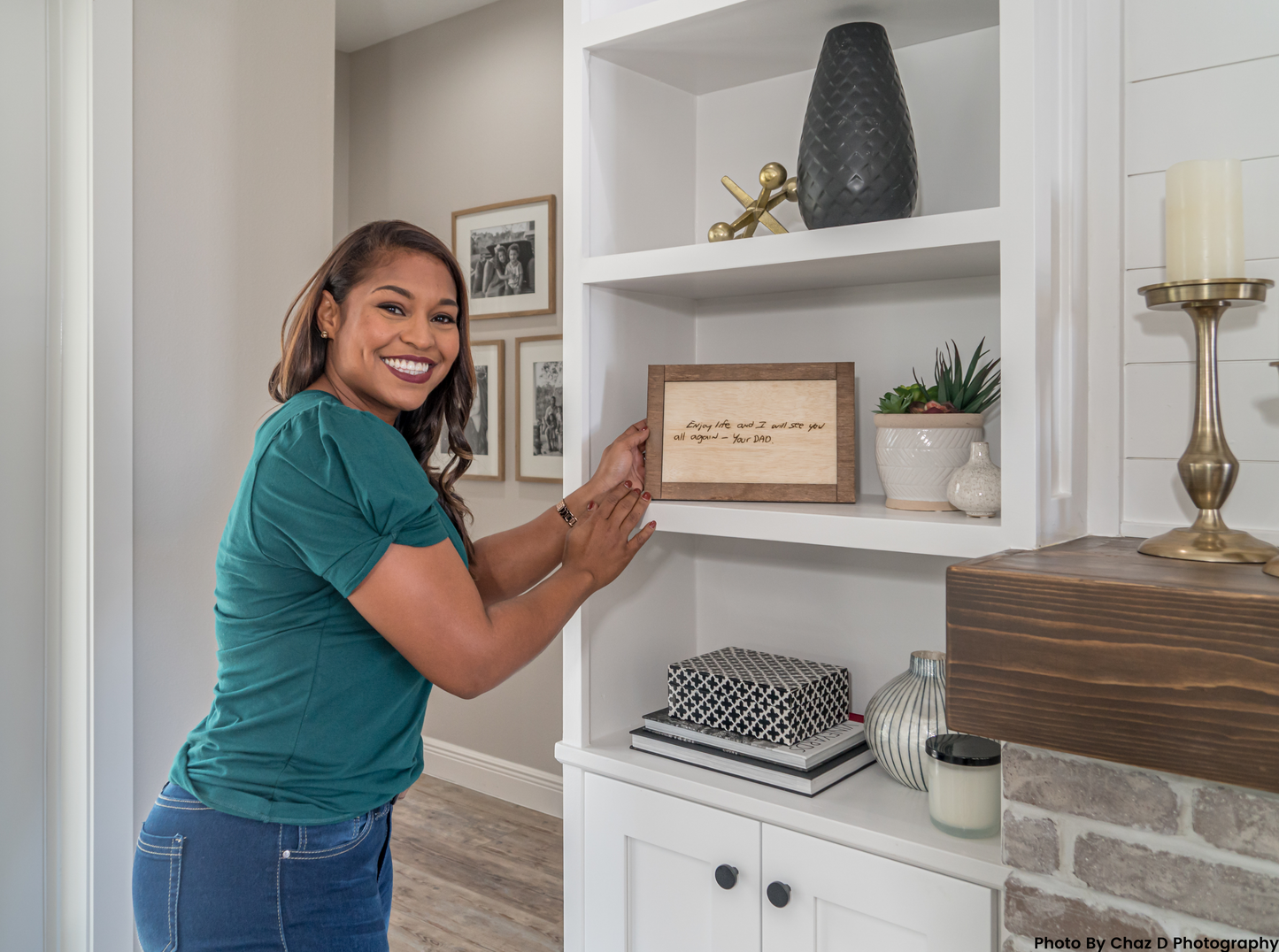 As Seen on HGTV: Engraved Handwriting Custom Frame