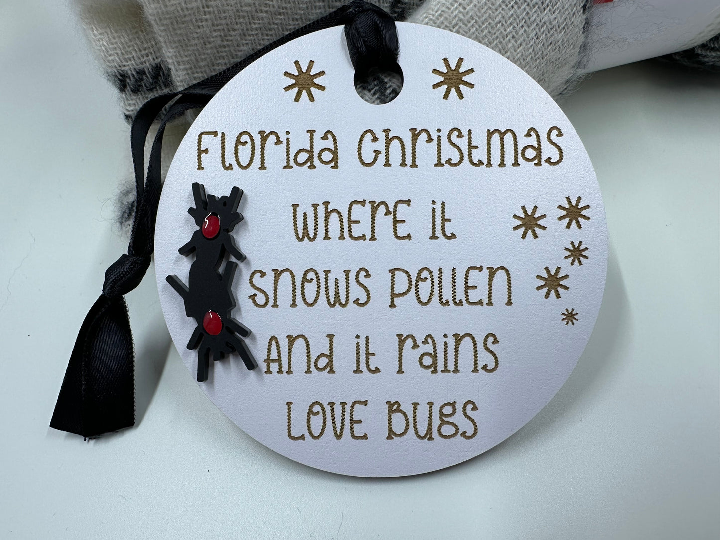 Love Bug Snow and Pollen Rain Ornament