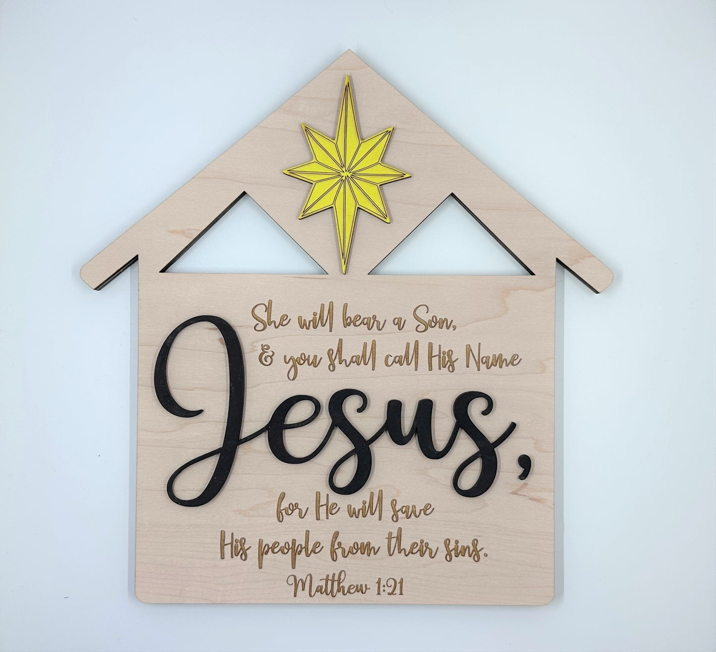 His Name is Jesus Shelf Decor