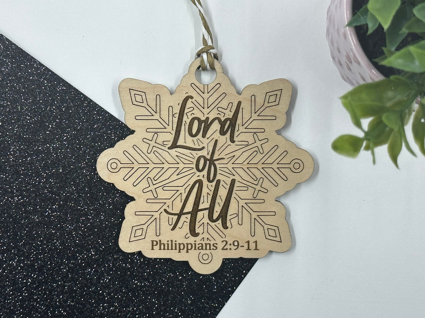 Names of Jesus Snowflake Ornaments