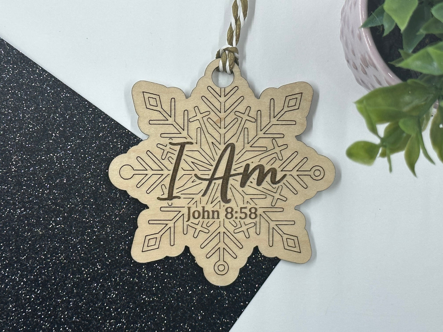 Names of Jesus Snowflake Ornaments