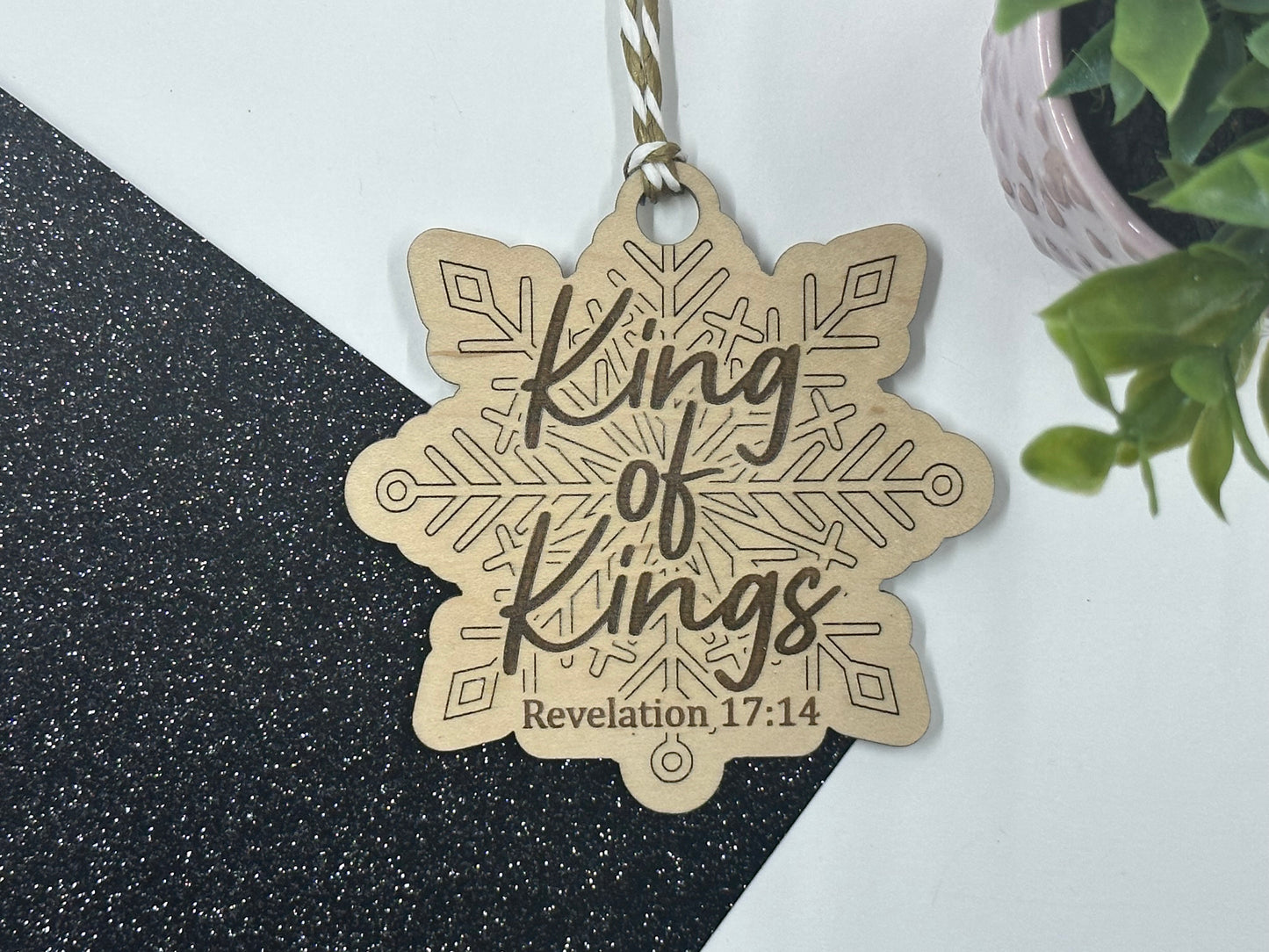 Names of Jesus Snowflake Ornaments