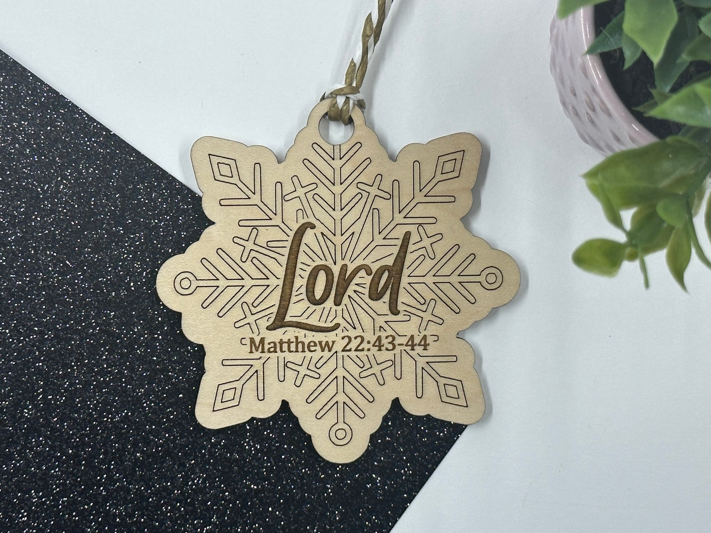 Names of Jesus Snowflake Ornaments