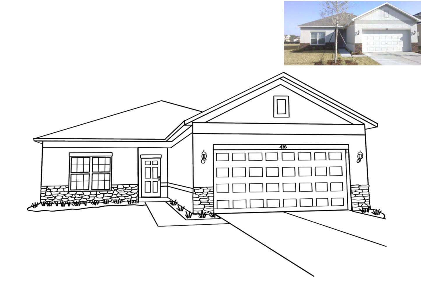 Digital Home Drawing
