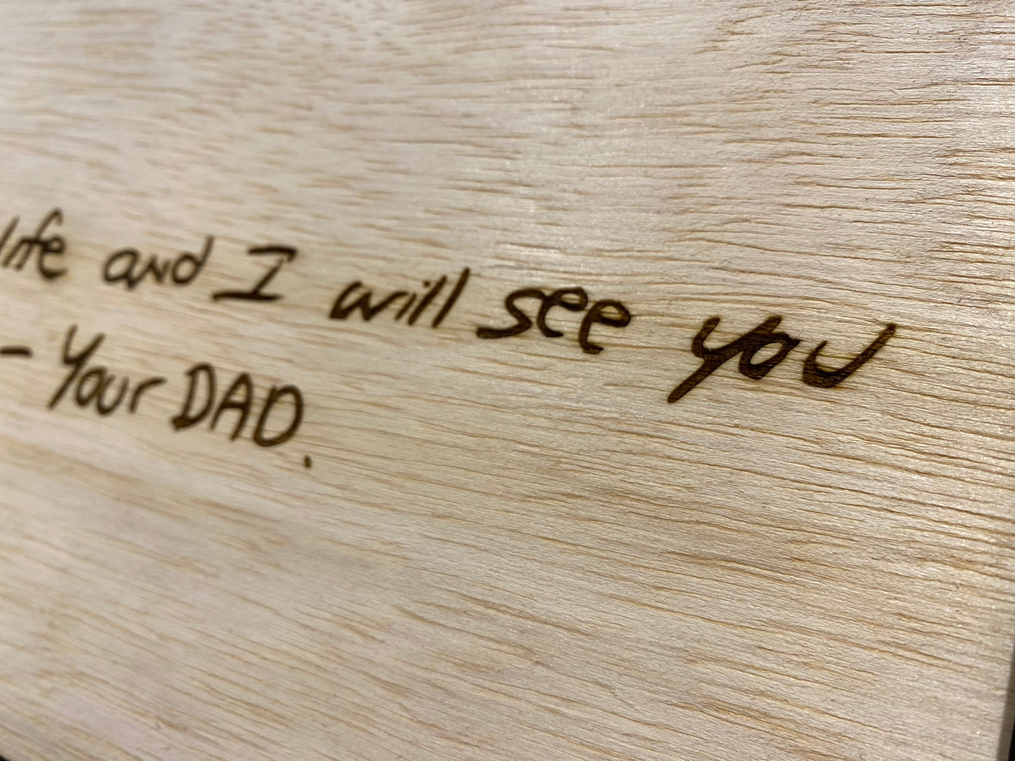 As Seen on HGTV: Engraved Handwriting Custom Frame