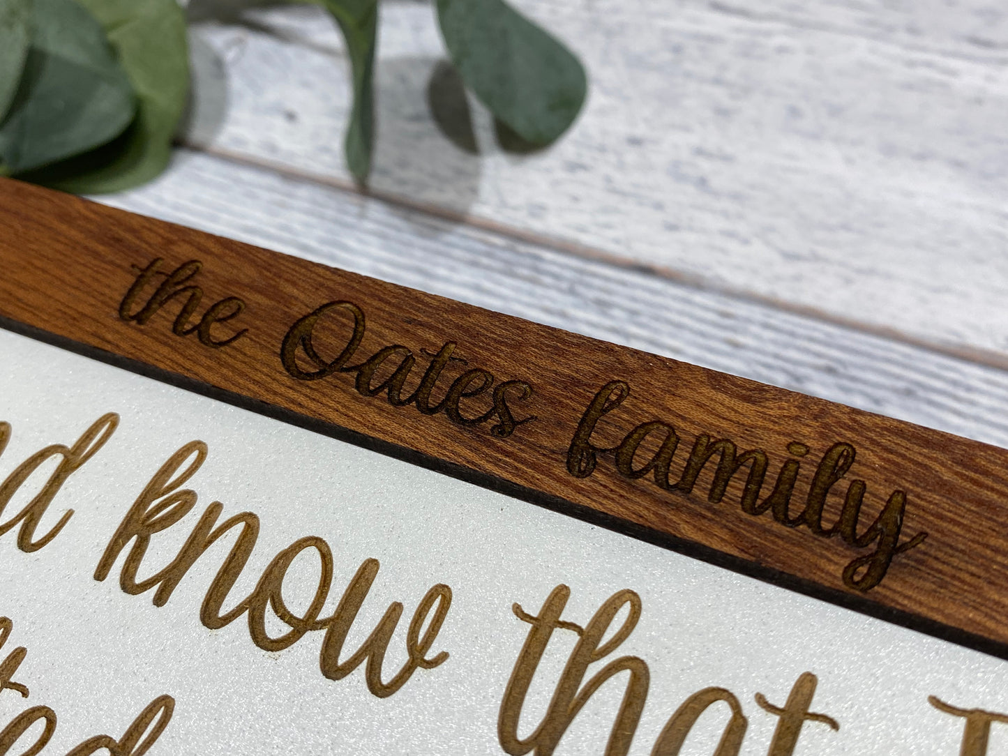 Custom Framed Bible Verse with Custom Name