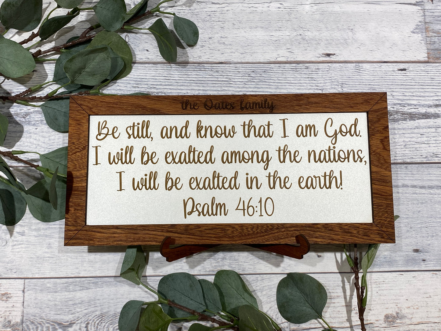Custom Framed Bible Verse with Custom Name