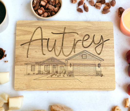 Home Engraved Cutting Board