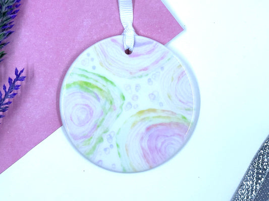 Pastel Dreams Ceramic Ornament