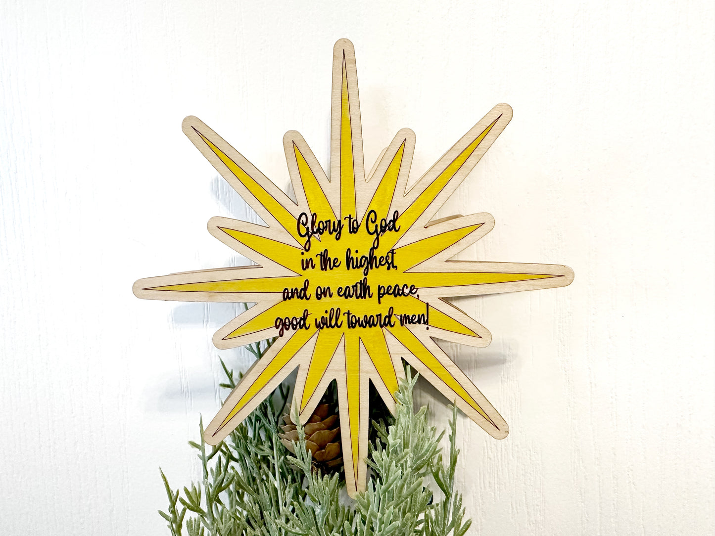 Star Tree Topper - Glory to God