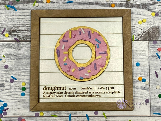 Doughnut Mini Sign