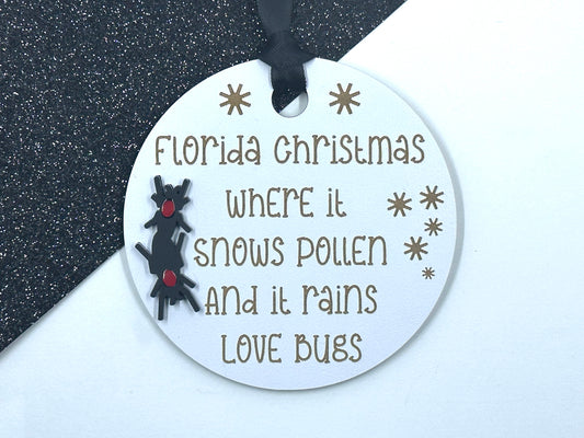 Love Bug Snow and Pollen Rain Ornament