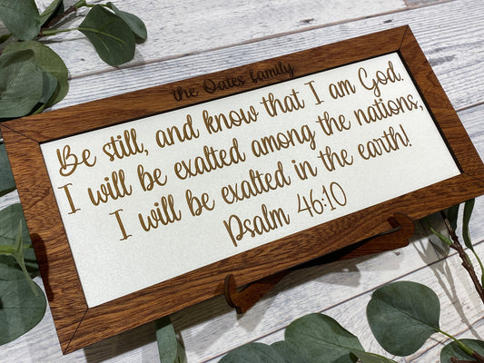 Custom Framed Bible Verse with Custom Name